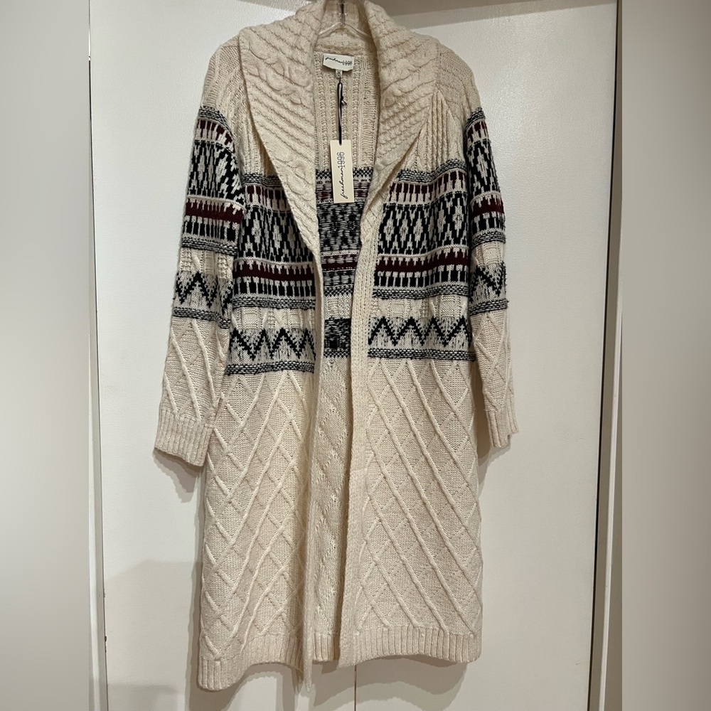 Freshman1996 Patterned Long Sweater / Cardigans NWT - Picture 3 of 7